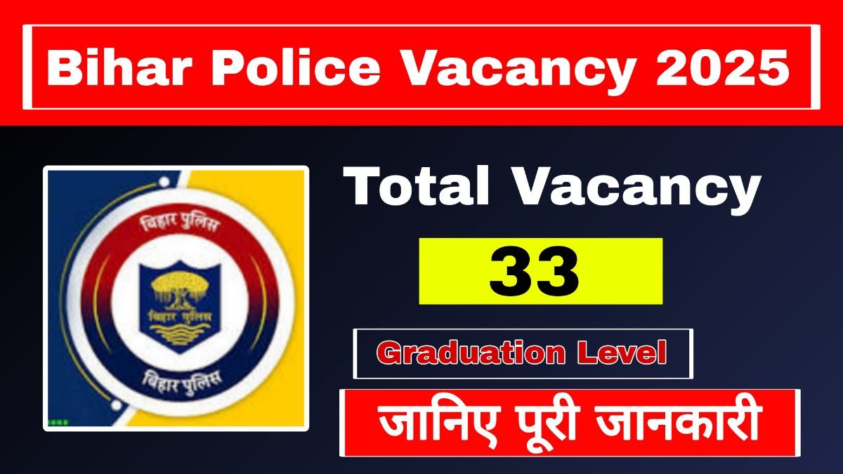 Bihar Police Enforcement SI Vacancy 2025: Apply Online for 33 Posts | बिहार पुलिस प्रवर्तन सब इंस्पेक्टर भर्ती